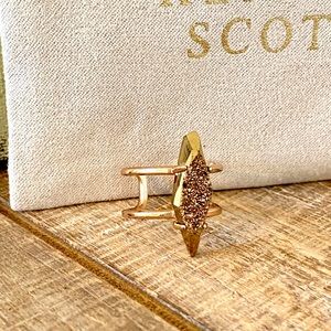 Kendra Scott Rose Gold Abstract Drusy Ring